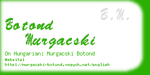 botond murgacski business card